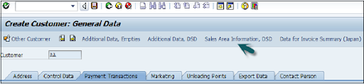 sales area details